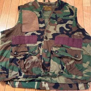 VTG Caliber Camouflage Utility Ammo Vest with Pockets